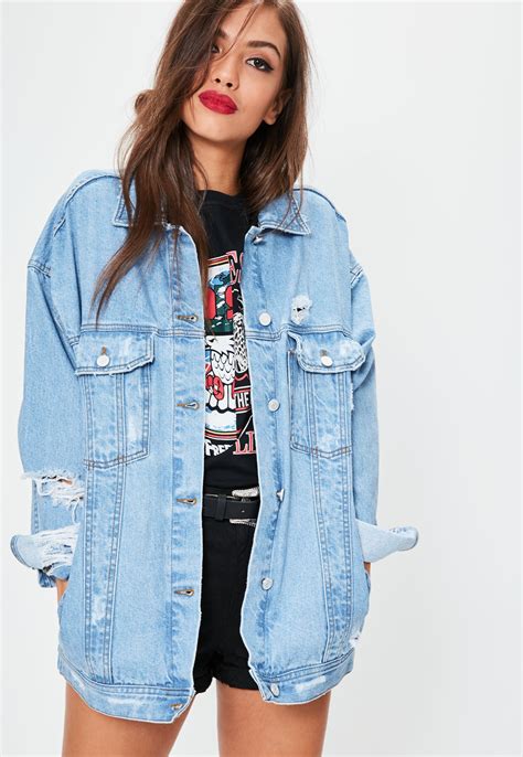 female oversized denim jacket.